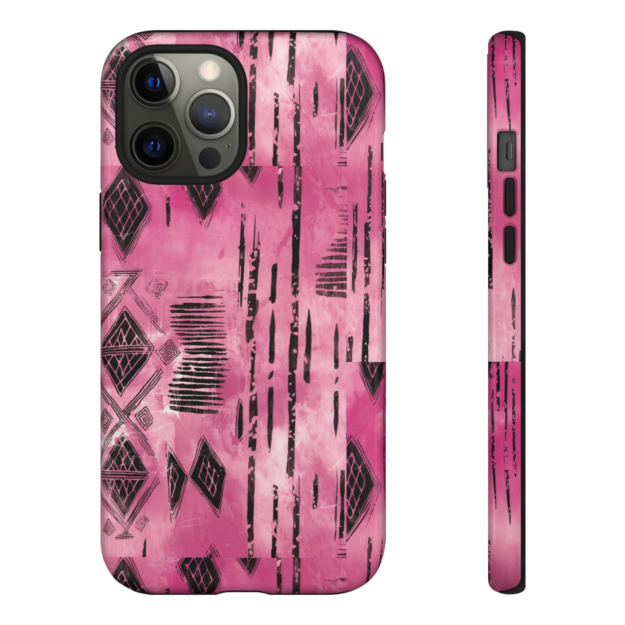 Pink and Black Tribal  phone Case