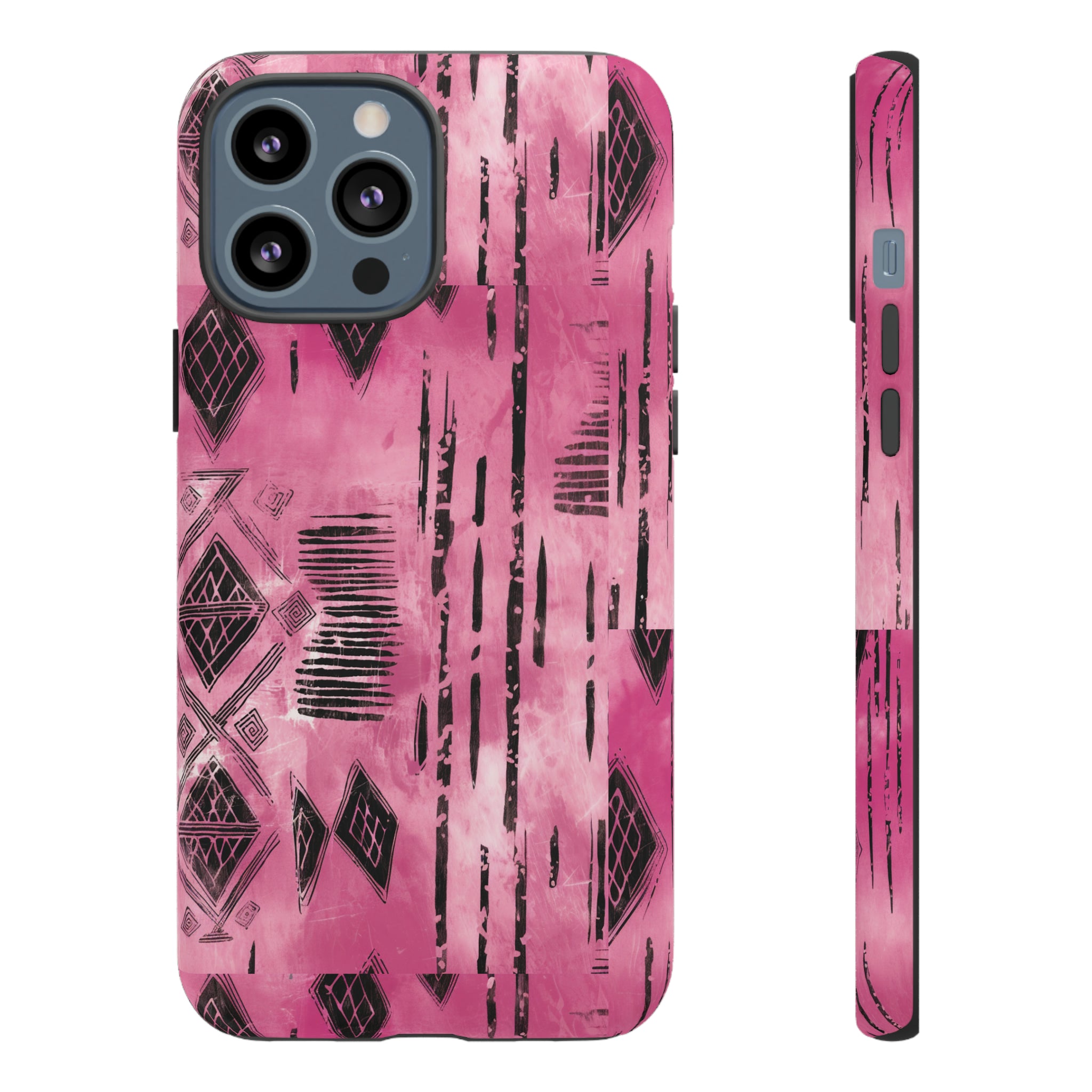 Pink and Black Tribal  phone Case