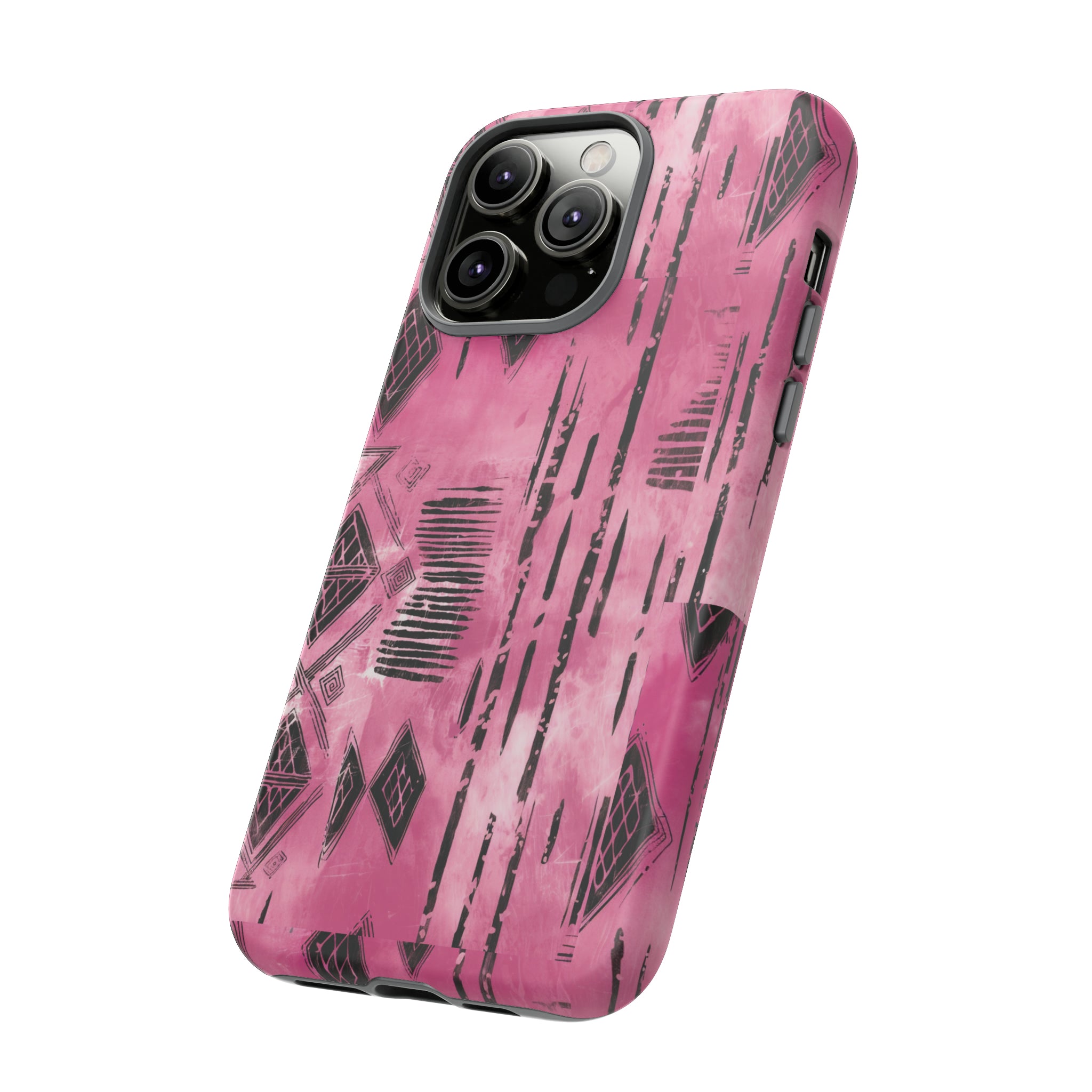 Pink and Black Tribal  phone Case