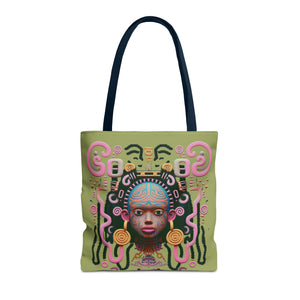 “She Defies” Tote Bag Green