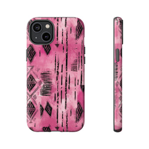 Pink and Black Tribal  phone Case