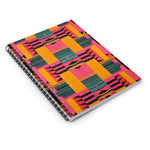 Load image into Gallery viewer, Kente Print Spiral Notebook
