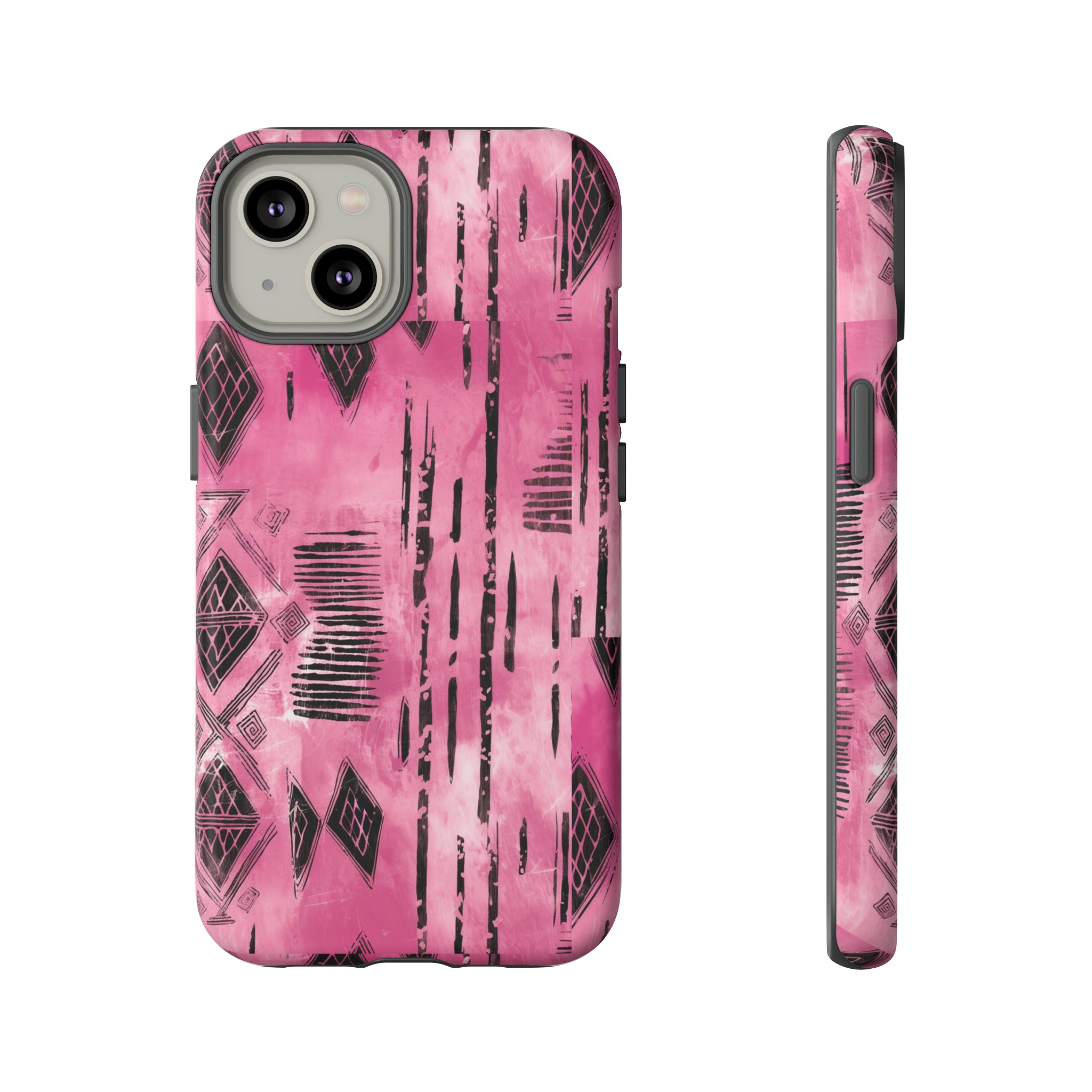 Pink and Black Tribal  phone Case