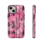 Load image into Gallery viewer, Pink and Black Tribal  phone Case
