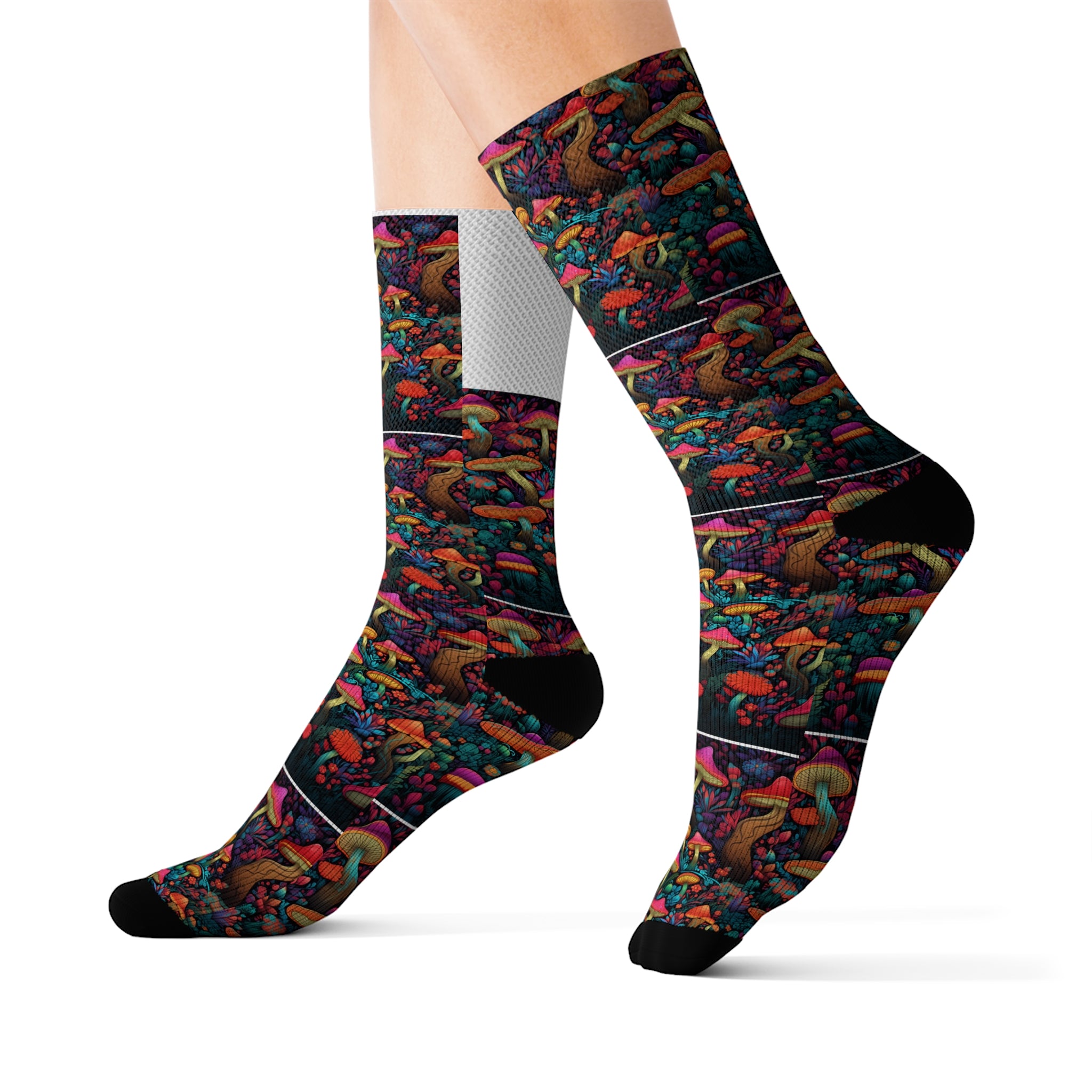 Psychedelic Magic Mushroom Socks