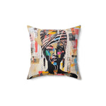 Load image into Gallery viewer, Artsy Faux Suede Square Pillow
