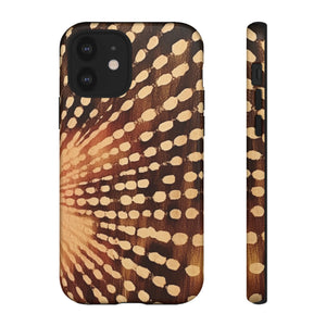 Shibori  Print Phone Case  Brown