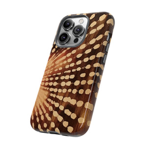 Shibori  Print Phone Case  Brown