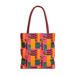 Load image into Gallery viewer, Pink Kente Tote Bag
