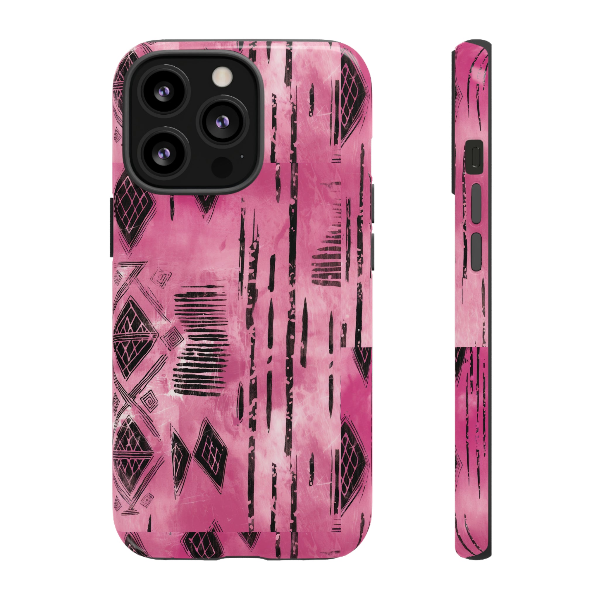 Pink and Black Tribal  phone Case