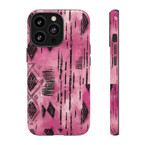 Pink and Black Tribal  phone Case