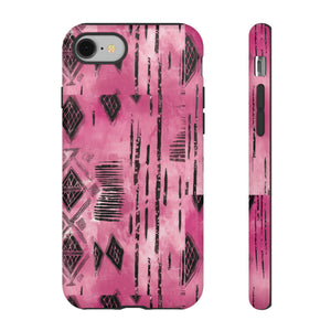 Pink and Black Tribal  phone Case