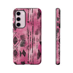 Load image into Gallery viewer, Pink and Black Tribal  phone Case
