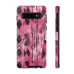 Load image into Gallery viewer, Pink and Black Tribal  phone Case
