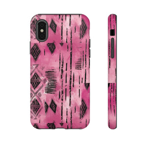 Pink and Black Tribal  phone Case