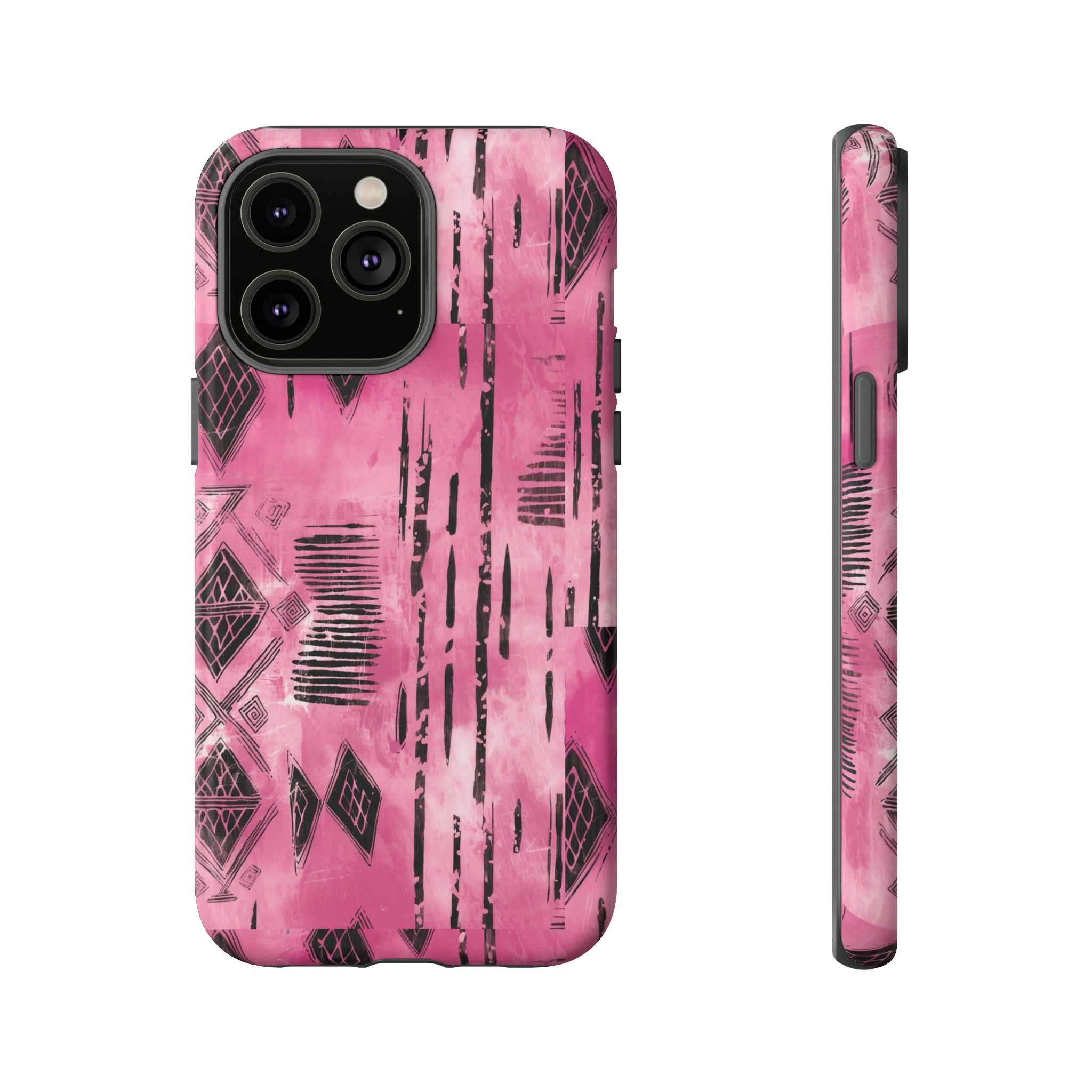 Pink and Black Tribal  phone Case