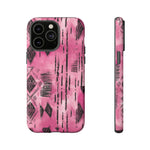 Load image into Gallery viewer, Pink and Black Tribal  phone Case
