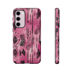 Pink and Black Tribal  phone Case