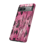 Load image into Gallery viewer, Pink and Black Tribal  phone Case
