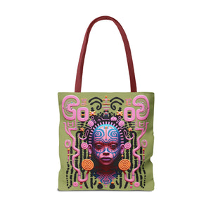 “She Defies” Tote Bag Green