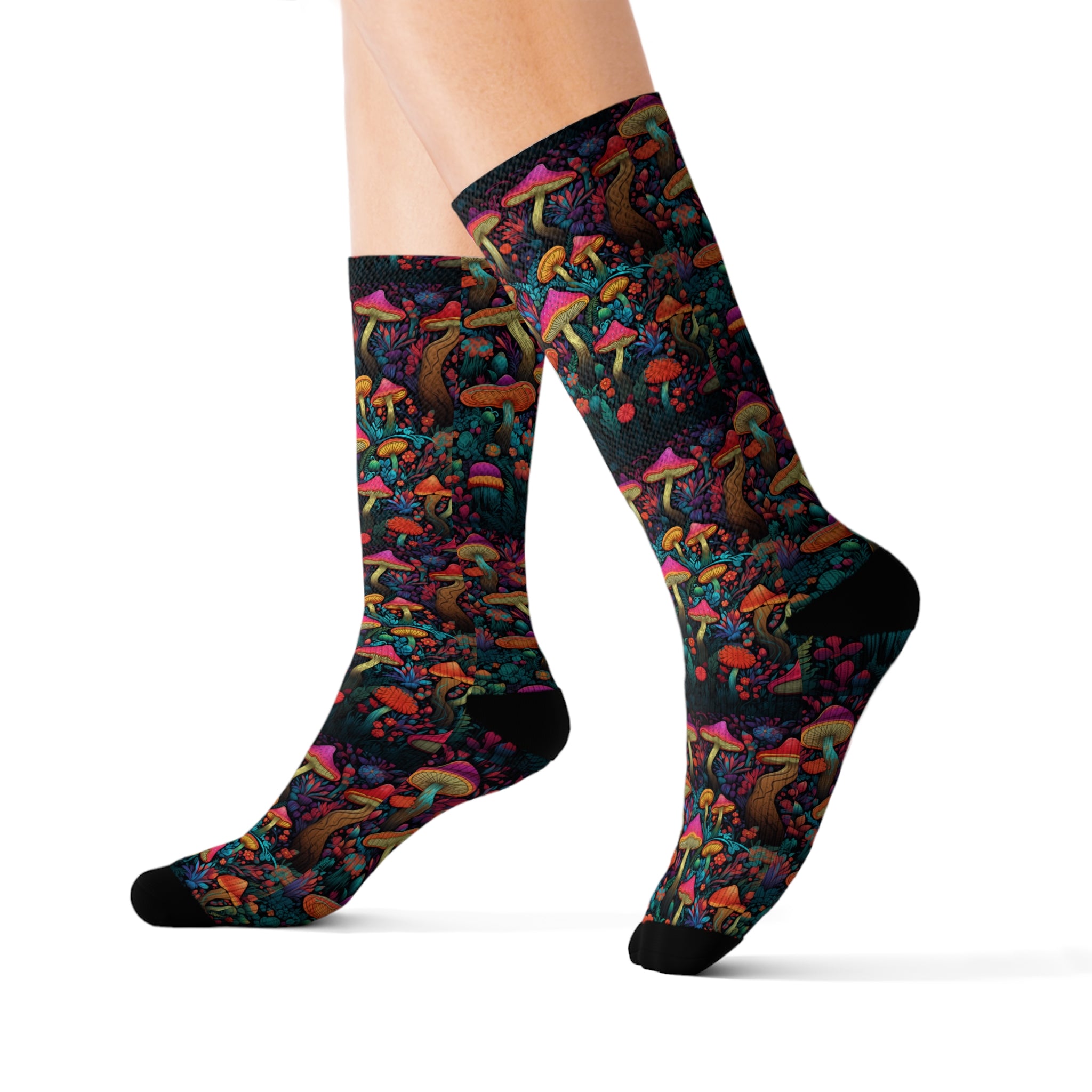 Psychedelic Magic Mushroom Socks