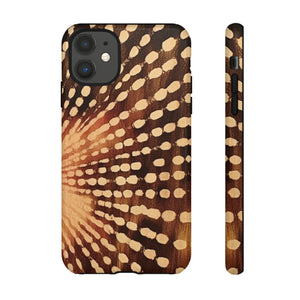 Shibori  Print Phone Case  Brown