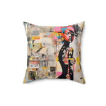 Load image into Gallery viewer, Artsy Faux Suede Square Pillow
