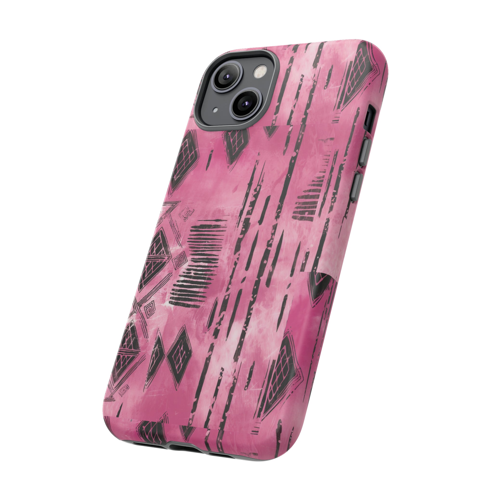 Pink and Black Tribal  phone Case