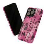 Load image into Gallery viewer, Pink and Black Tribal  phone Case
