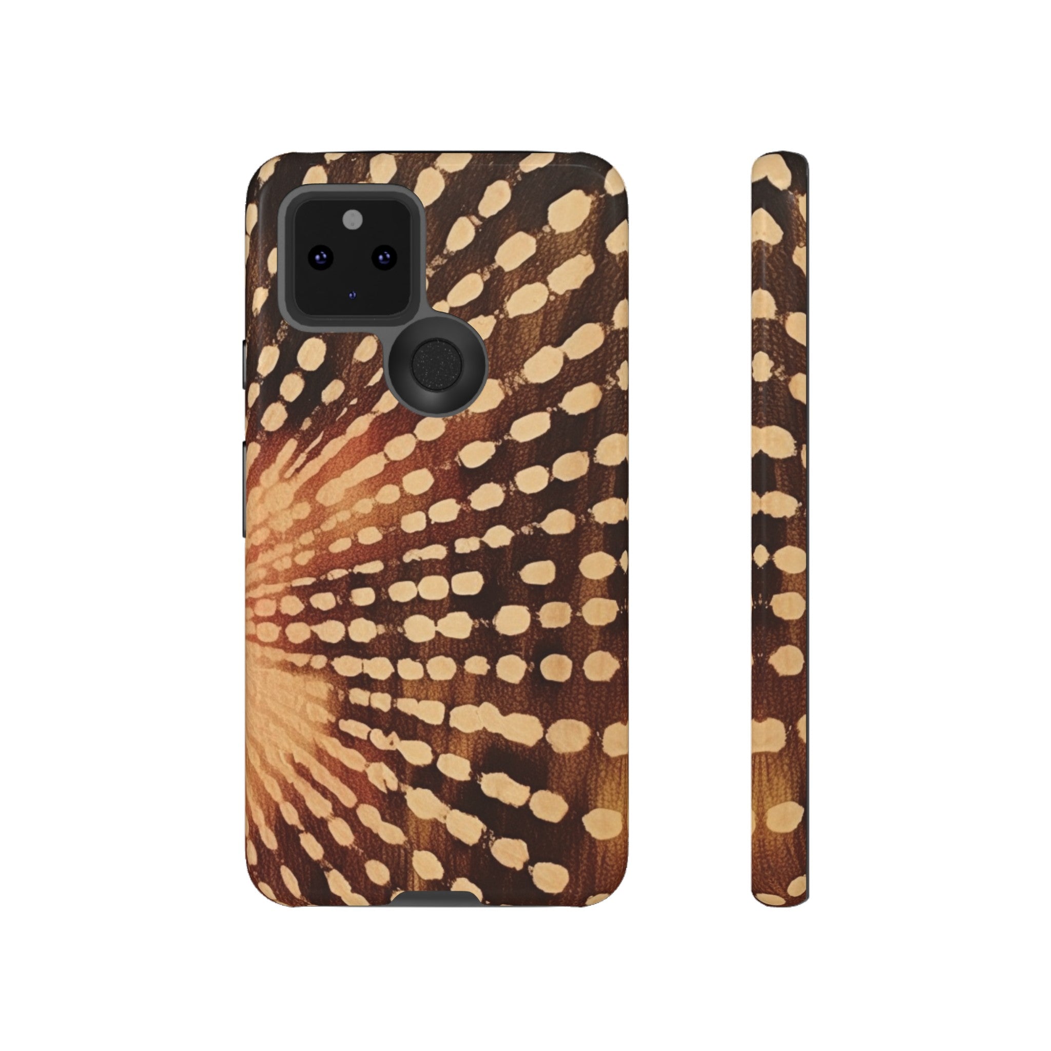 Shibori  Print Phone Case  Brown