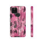 Load image into Gallery viewer, Pink and Black Tribal  phone Case
