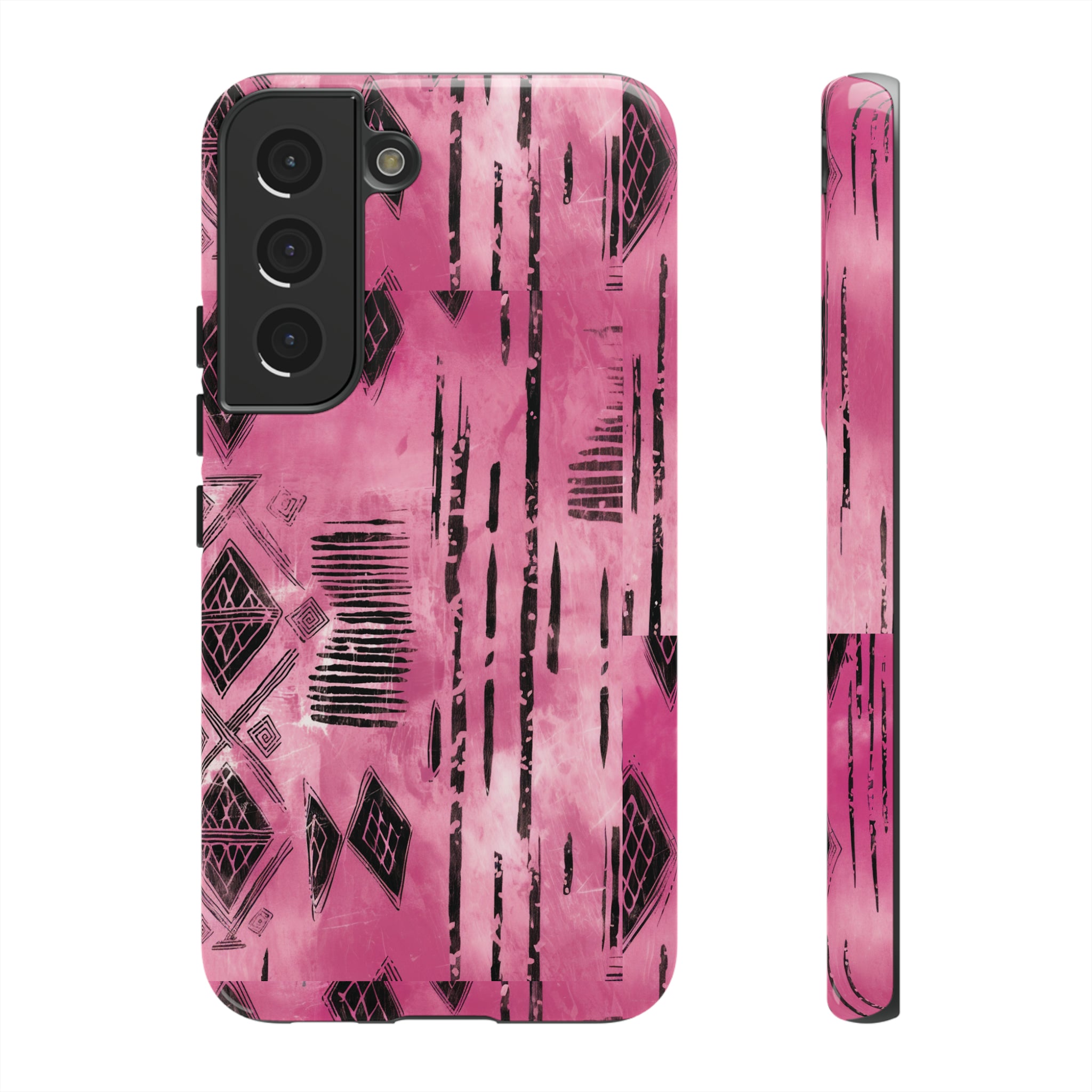 Pink and Black Tribal  phone Case