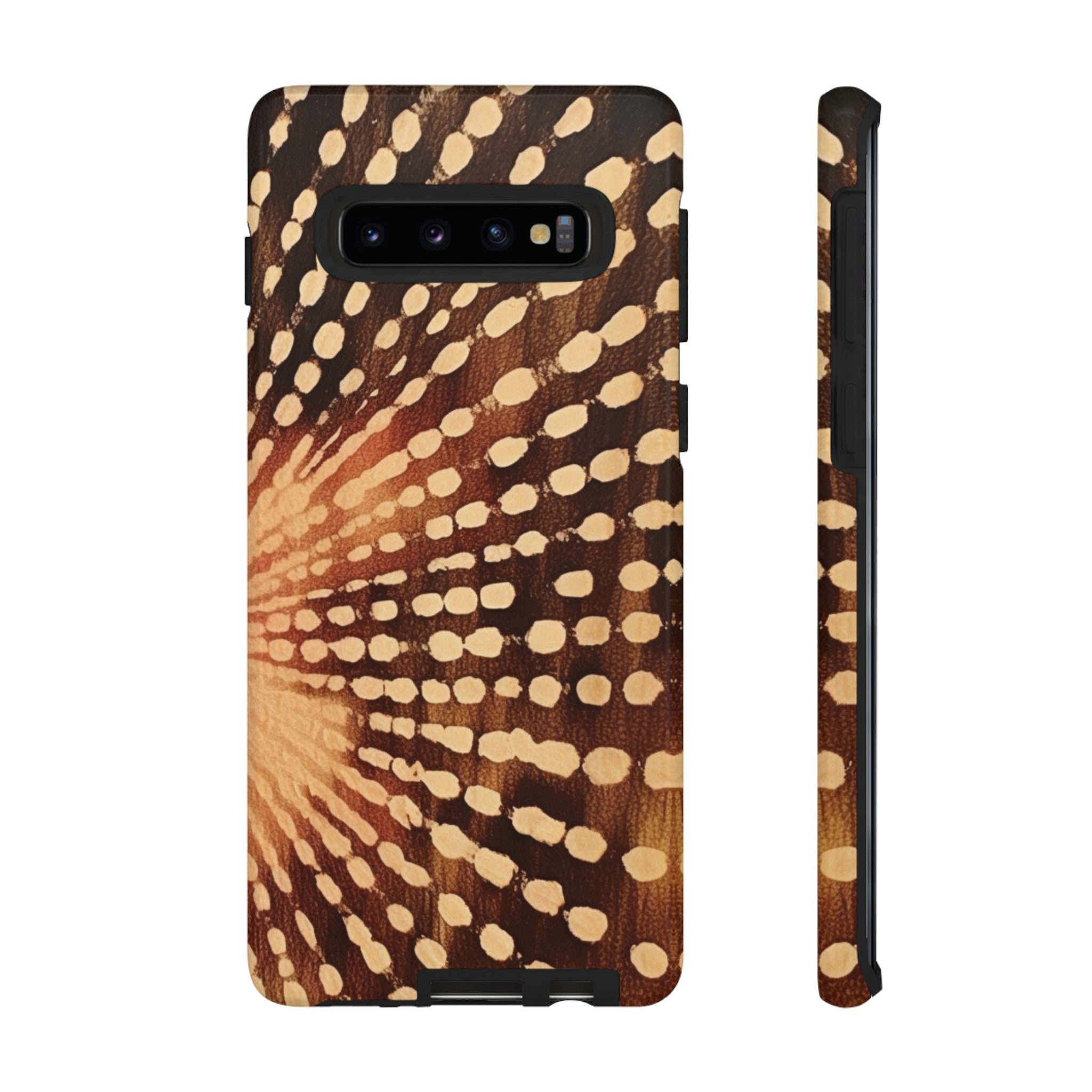 Shibori  Print Phone Case  Brown