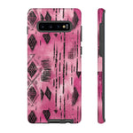 Load image into Gallery viewer, Pink and Black Tribal  phone Case
