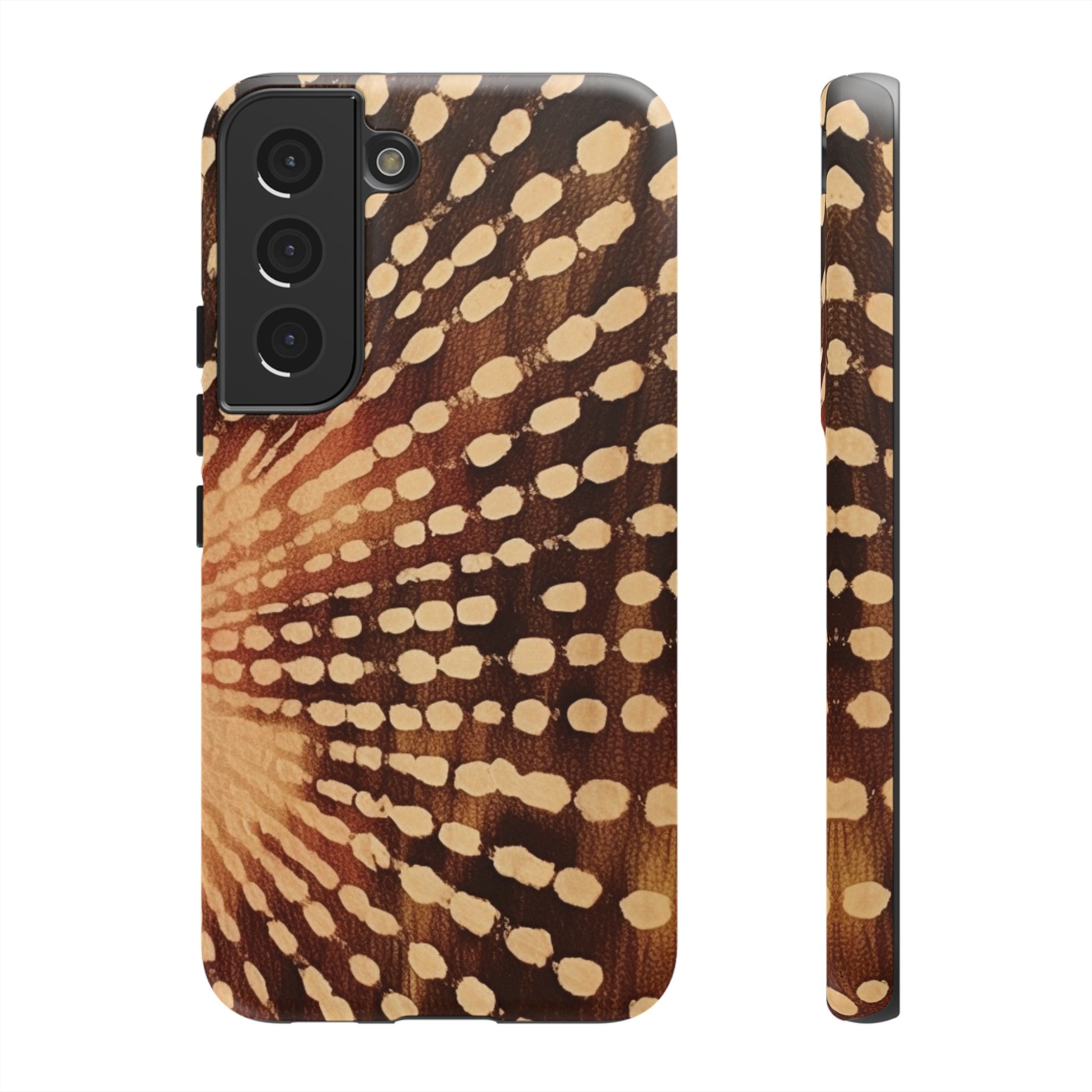 Shibori  Print Phone Case  Brown