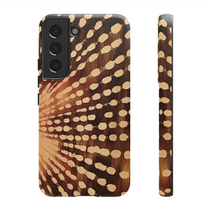 Shibori  Print Phone Case  Brown