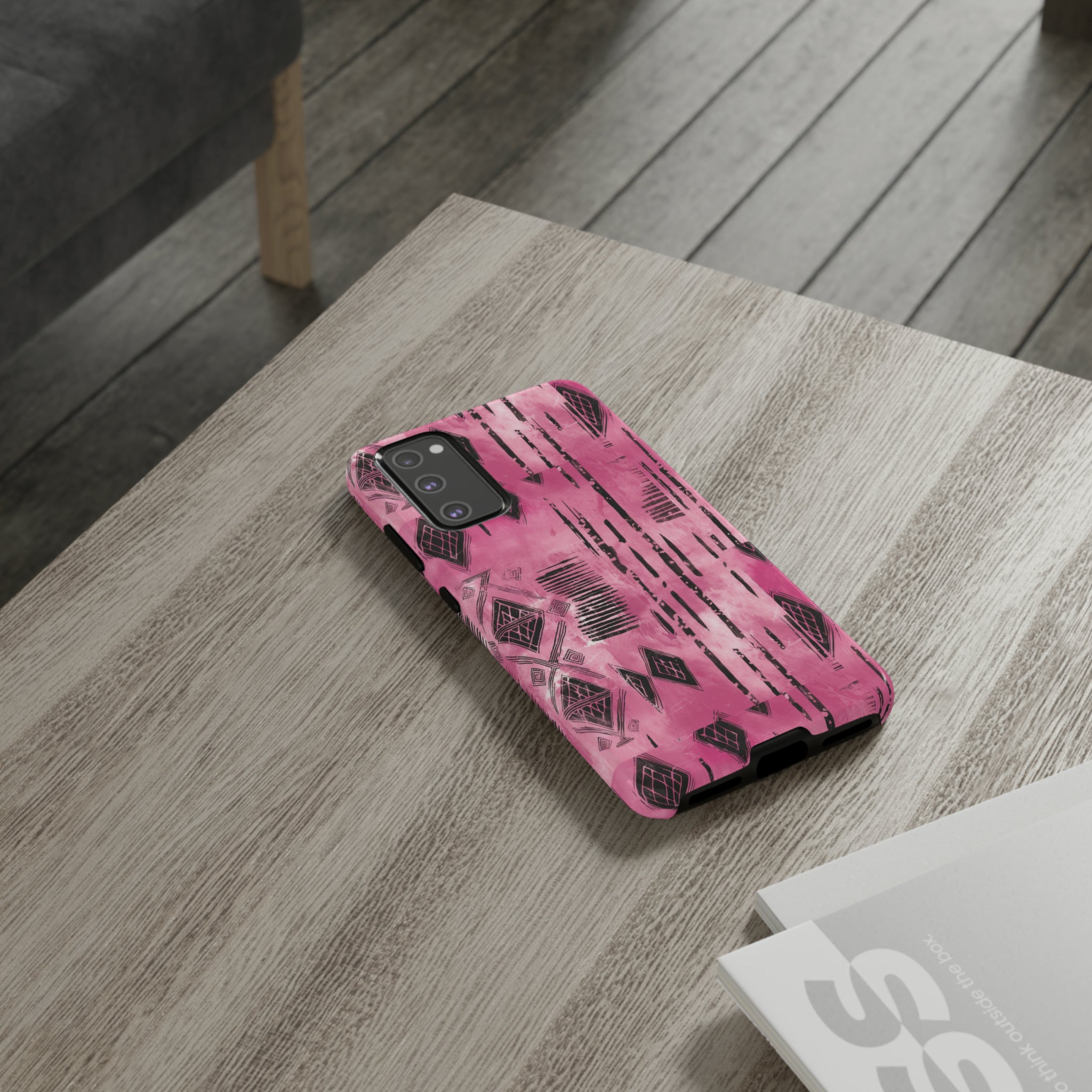 Pink and Black Tribal  phone Case