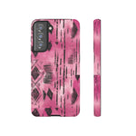 Load image into Gallery viewer, Pink and Black Tribal  phone Case
