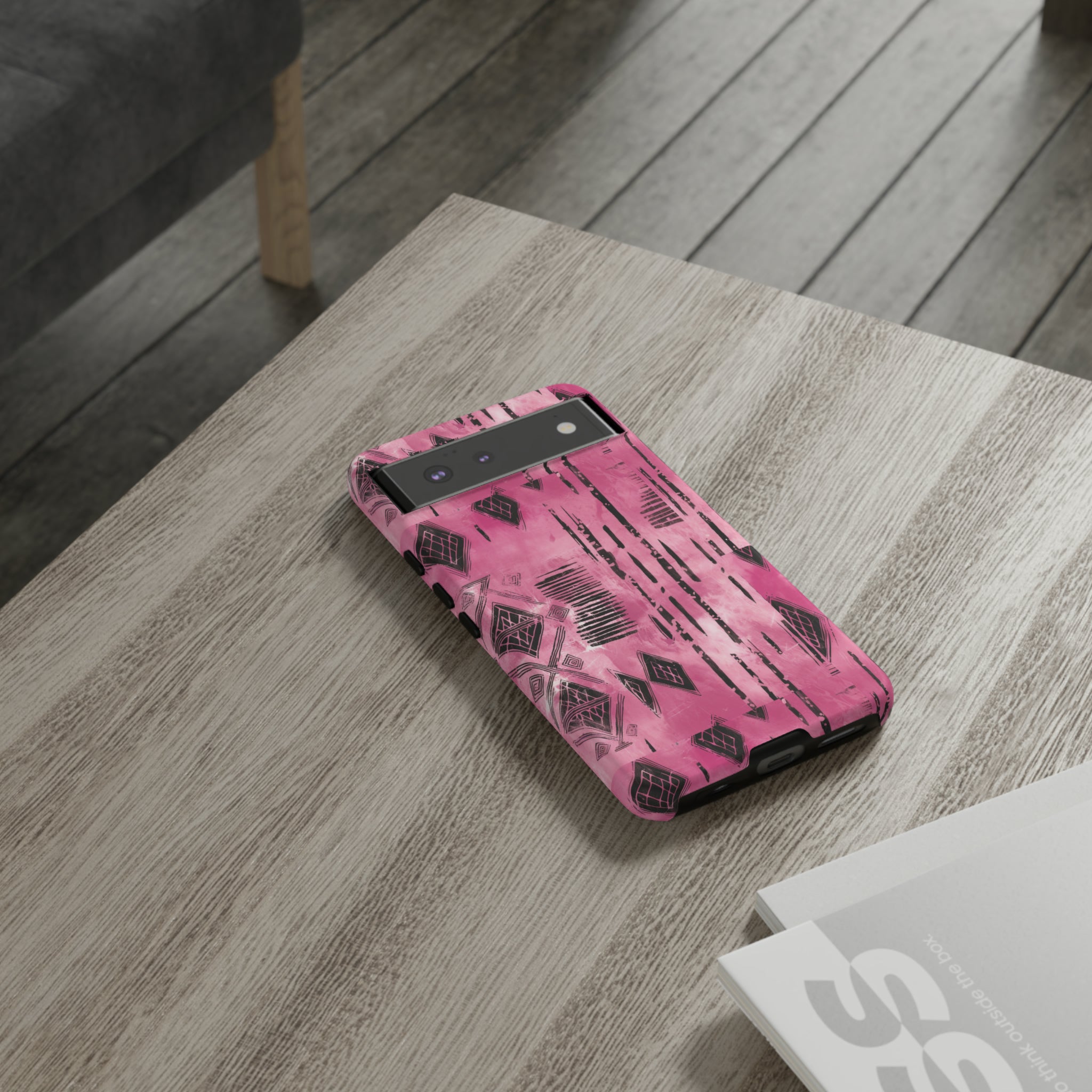 Pink and Black Tribal  phone Case