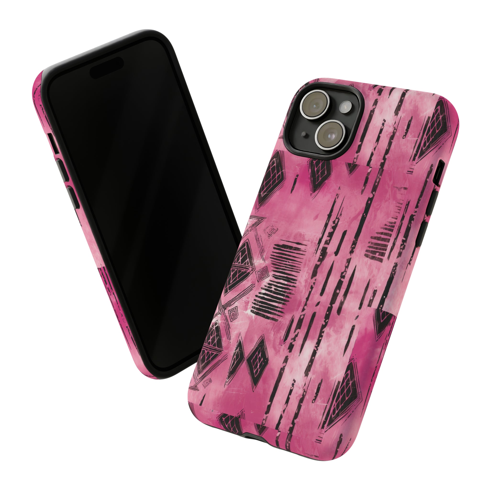 Pink and Black Tribal  phone Case