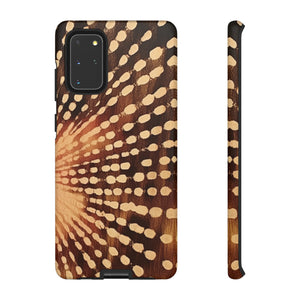 Shibori  Print Phone Case  Brown