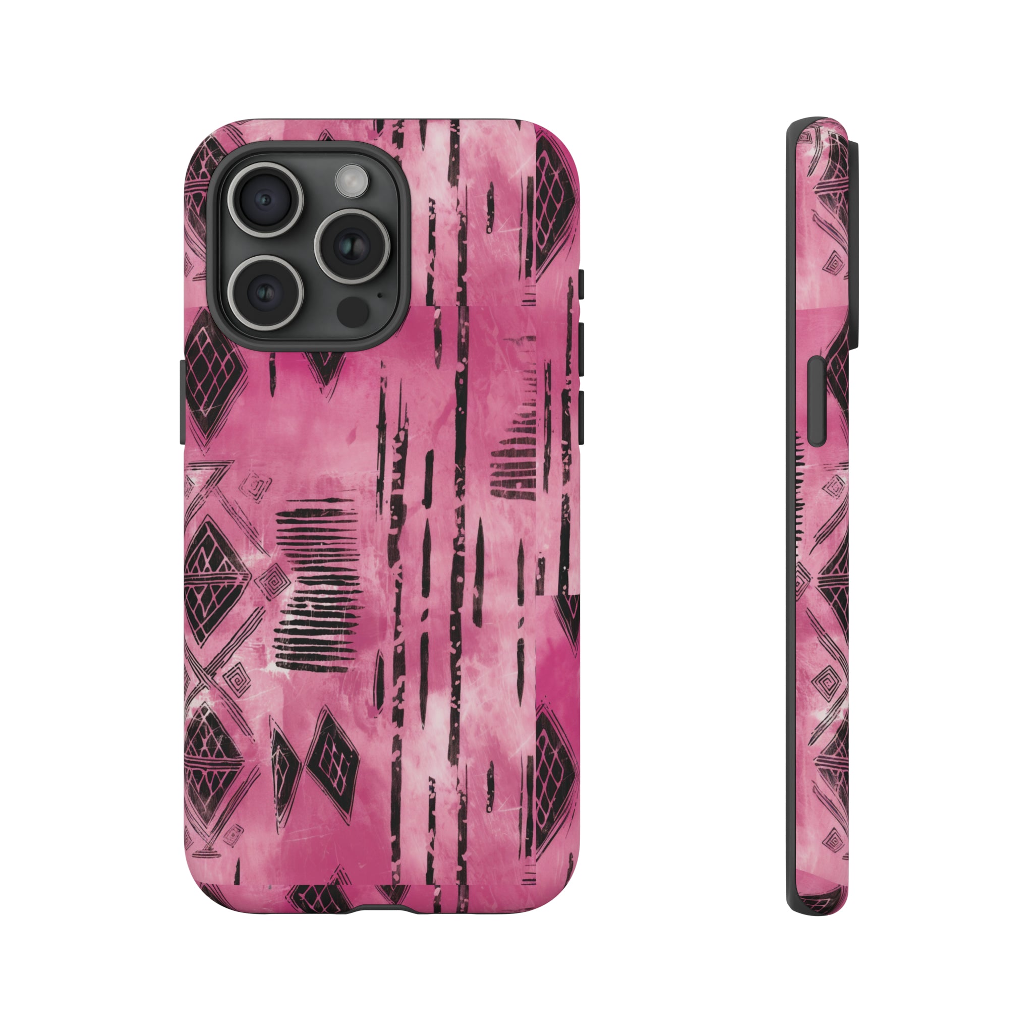 Pink and Black Tribal  phone Case