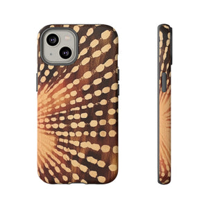 Shibori  Print Phone Case  Brown