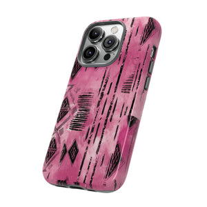 Pink and Black Tribal  phone Case