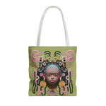 Load image into Gallery viewer, “She Defies” Tote Bag Green
