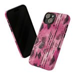 Load image into Gallery viewer, Pink and Black Tribal  phone Case
