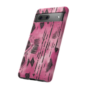 Pink and Black Tribal  phone Case