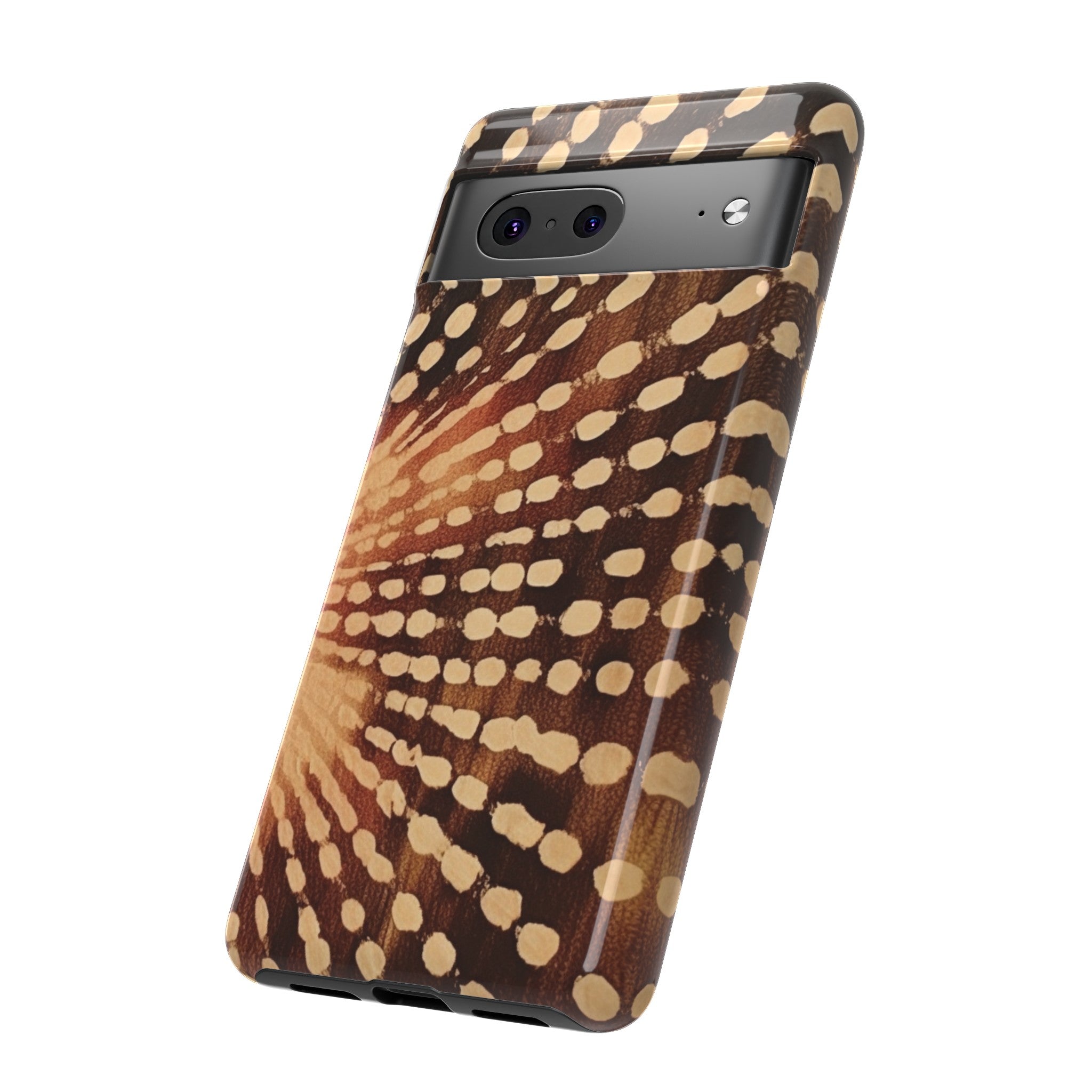 Shibori  Print Phone Case  Brown