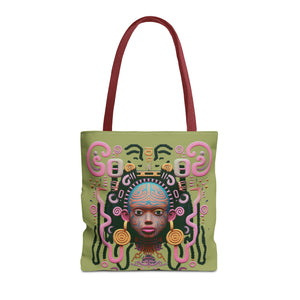 “She Defies” Tote Bag Green