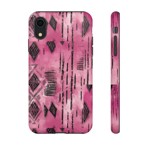 Pink and Black Tribal  phone Case